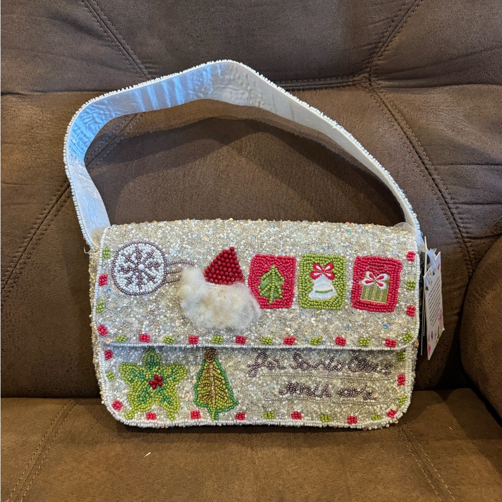 VIRAL Made in India Santa Beaded Bag